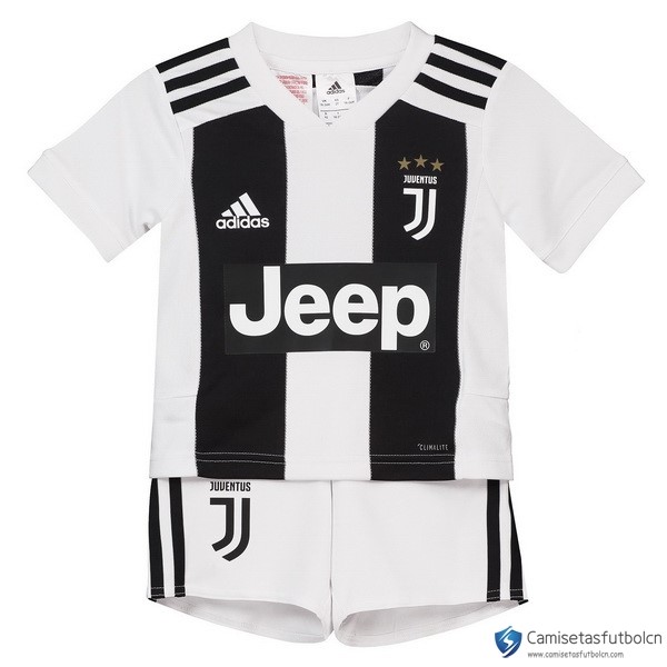 Camiseta Juventus Primera equipo Niños 2018-19 Blanco Negro
